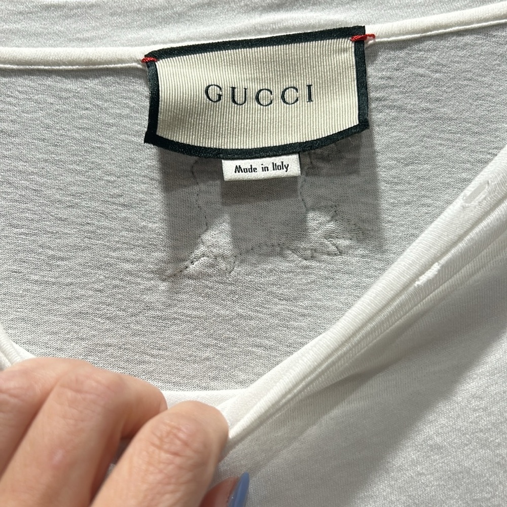 OVERSIZE T-SHIRT WITH GUCCI LOGO - Picture 9 of 14